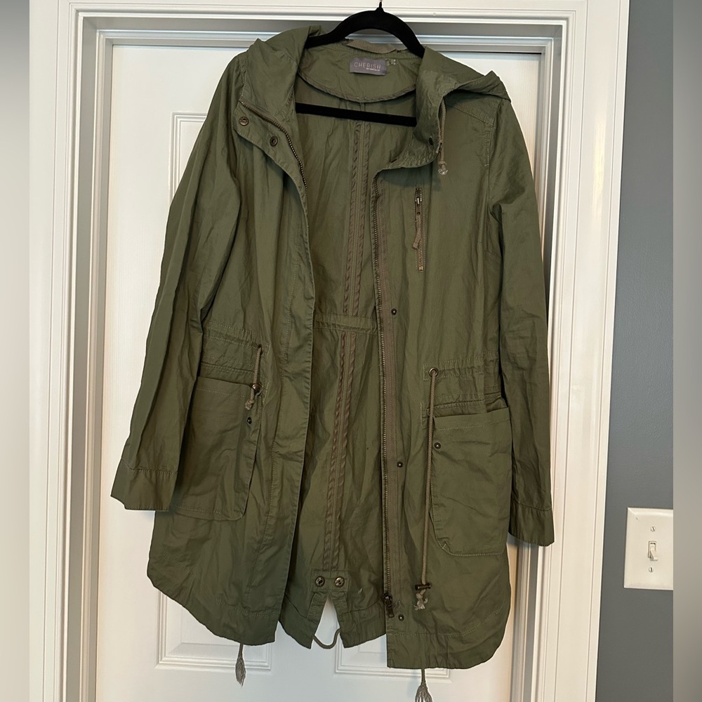 Cherish Olive Utility Jacket